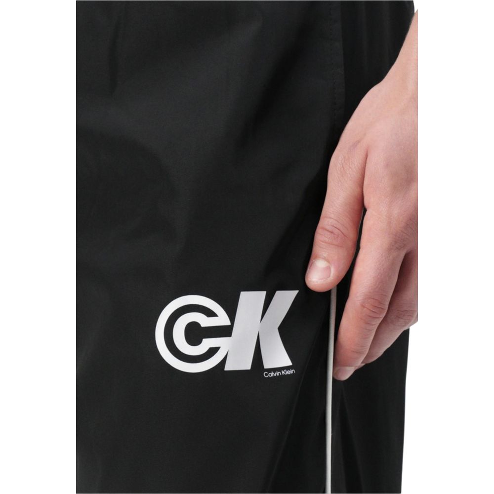 Calvin Klein Jeans Black Polyester Joggers for Men