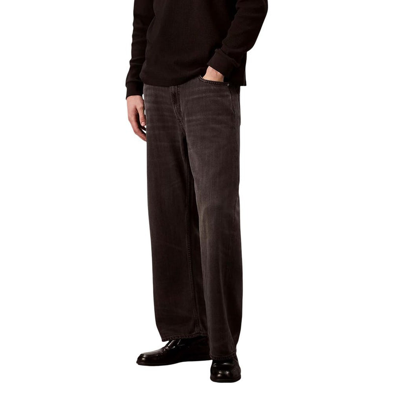 Calvin Klein Jeans Zwarte Lyocell Relaxed Fit Jeans