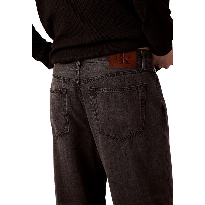 Calvin Klein Jeans Zwarte Lyocell Relaxed Fit Jeans