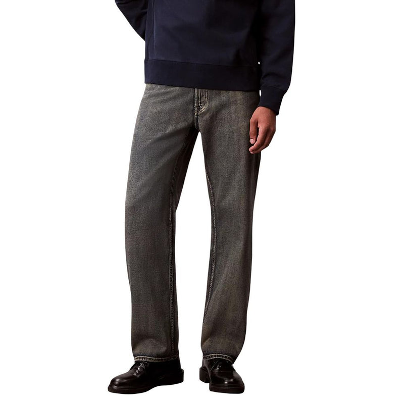 Calvin Klein Jeans Beige Katoenen Relaxte Pasvorm Jeans