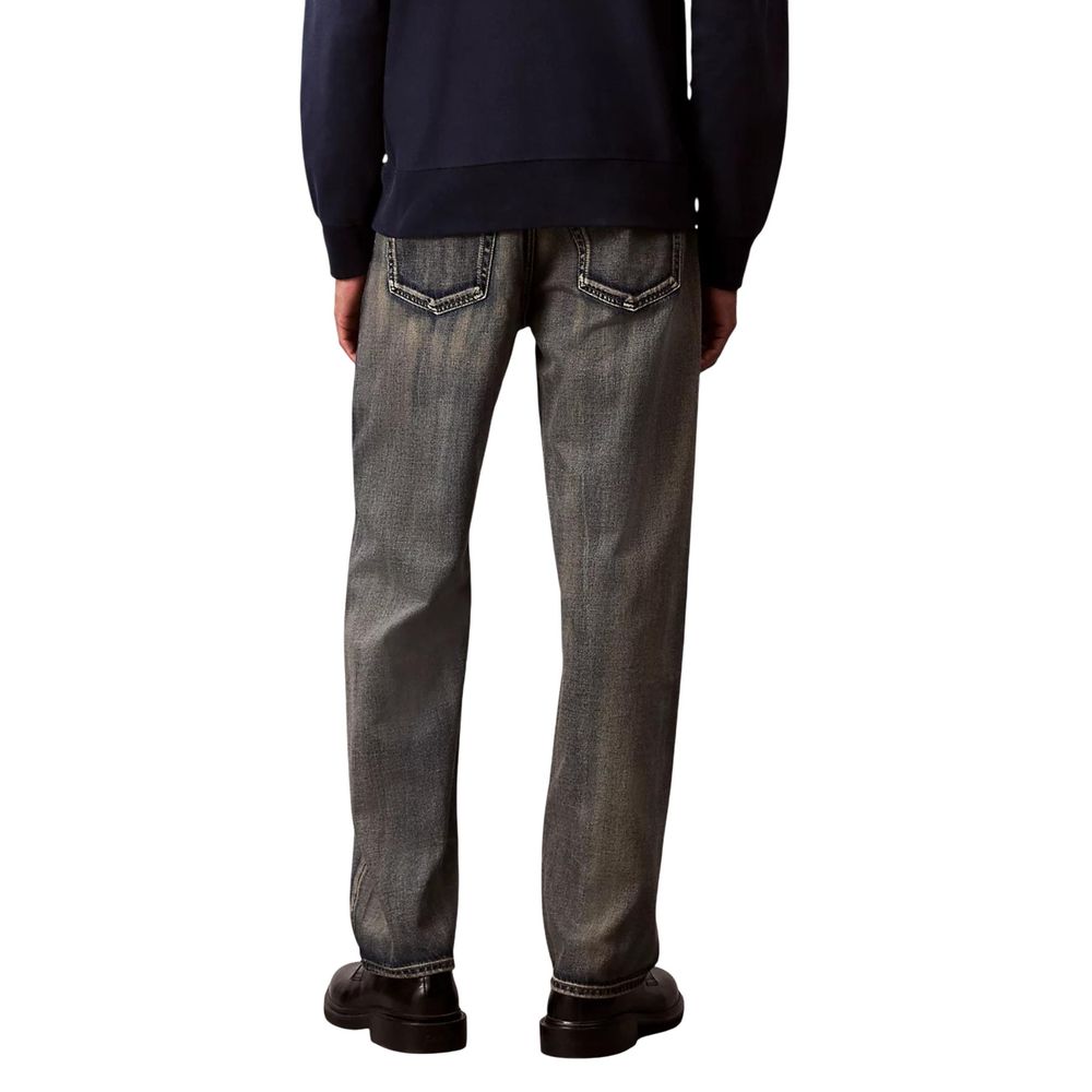 Calvin Klein Jeans Beige Cotton Relaxed Fit Jeans for Men
