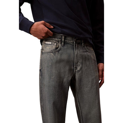 Calvin Klein Jeans Beige Katoenen Relaxte Pasvorm Jeans