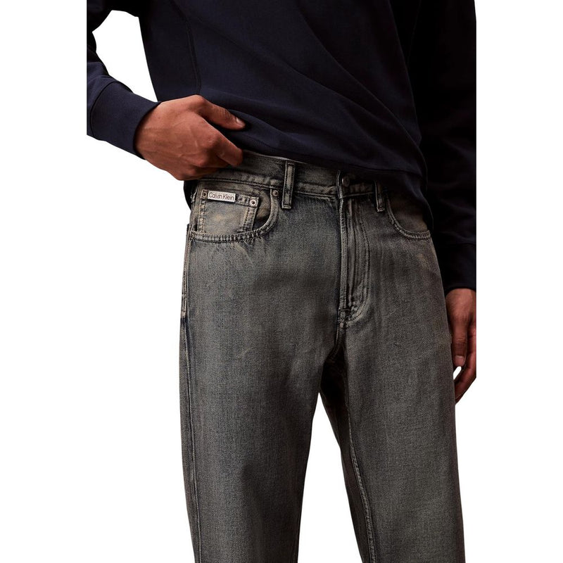 Calvin Klein Jeans Beige Katoenen Relaxte Pasvorm Jeans