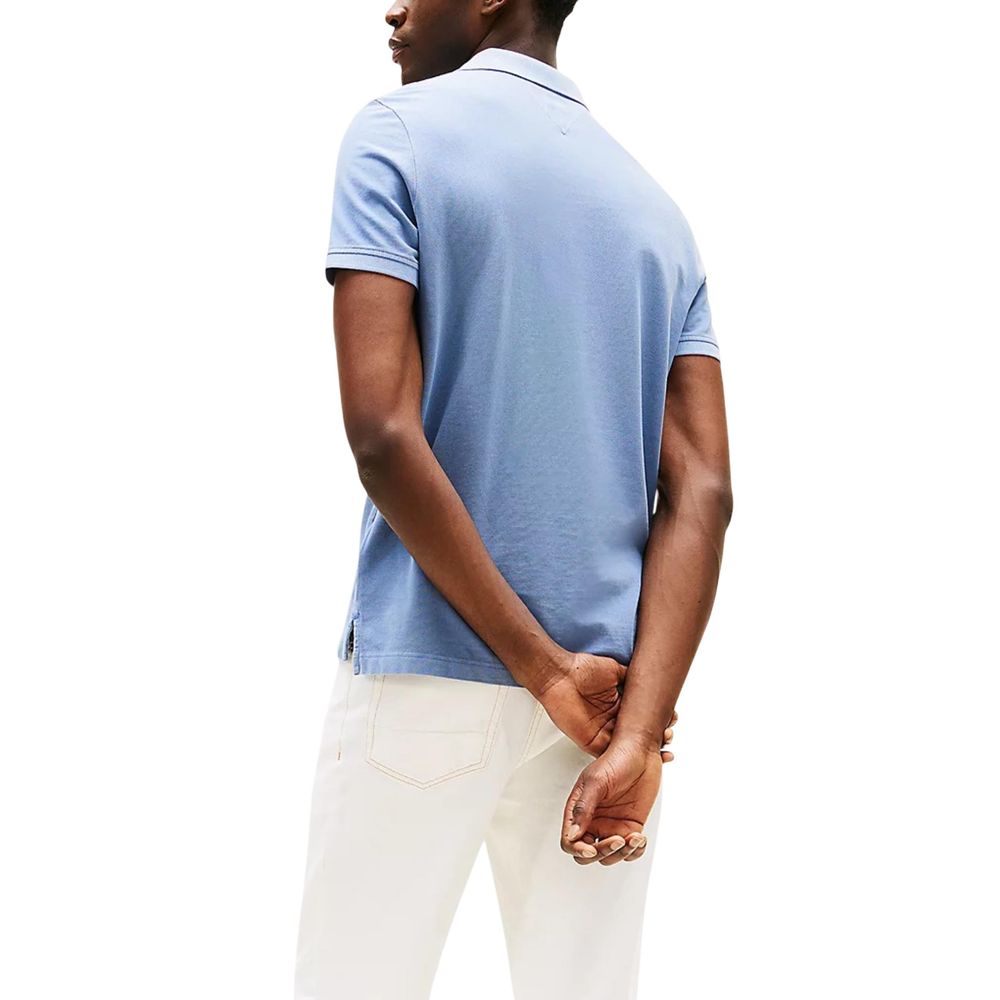Polo Tommy Hilfiger en coton bleu