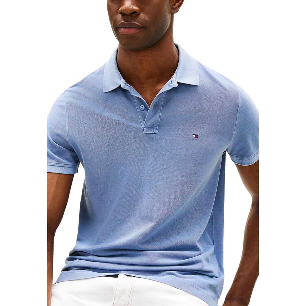 Polo Tommy Hilfiger en coton bleu