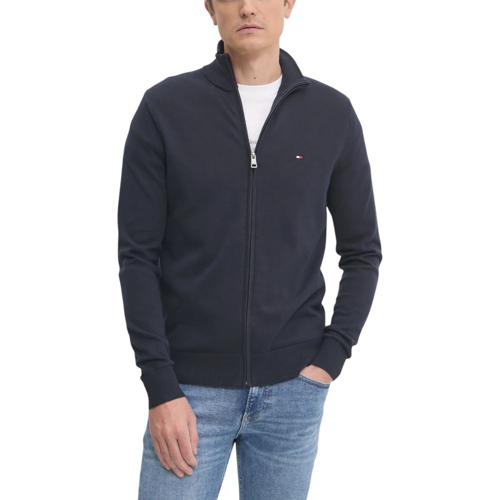 Cardigan en coton bleu Tommy Hilfiger