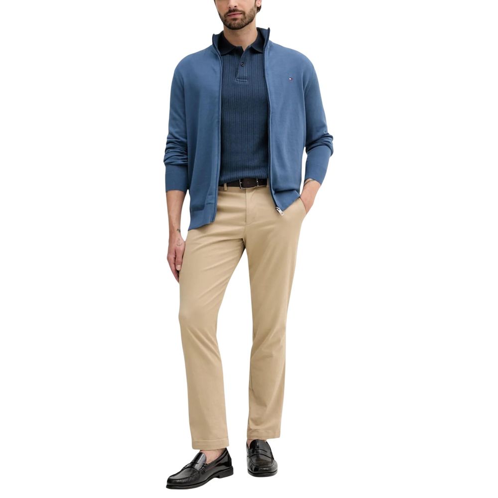 Cardigan en coton bleu Tommy Hilfiger