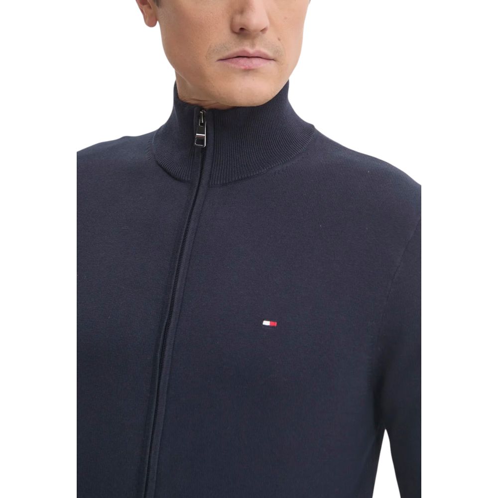 Cardigan en coton bleu Tommy Hilfiger