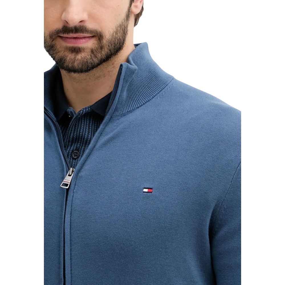 Cardigan en coton bleu Tommy Hilfiger