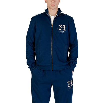 Sweat-shirt en coton recyclé bleu Tommy Hilfiger
