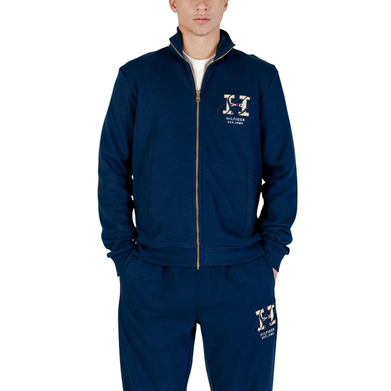Tommy Hilfiger Blue Recycled Cotton Sweatshirt