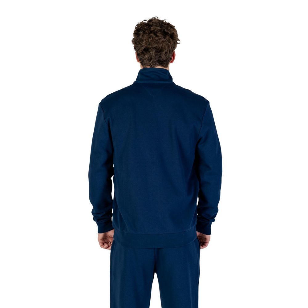 Sweat-shirt en coton recyclé bleu Tommy Hilfiger
