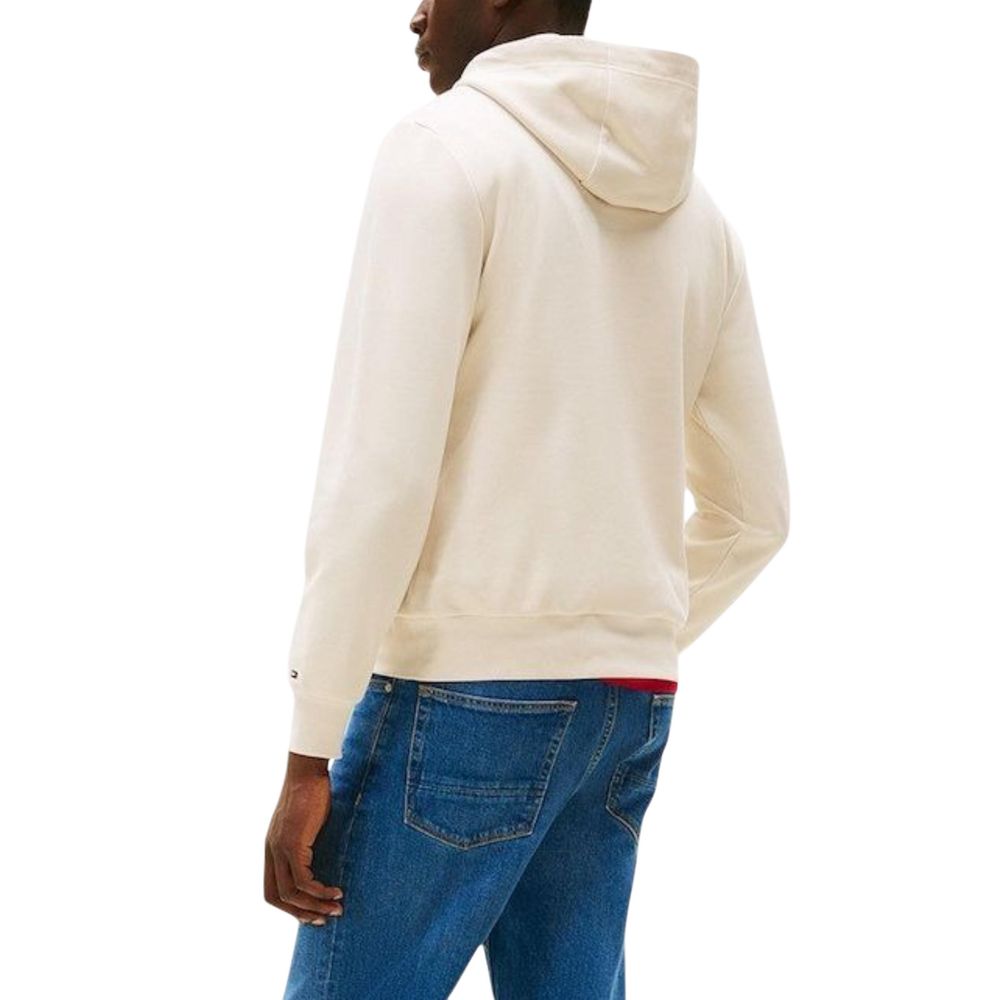 Sweat à capuche Tommy Hilfiger en coton biologique beige