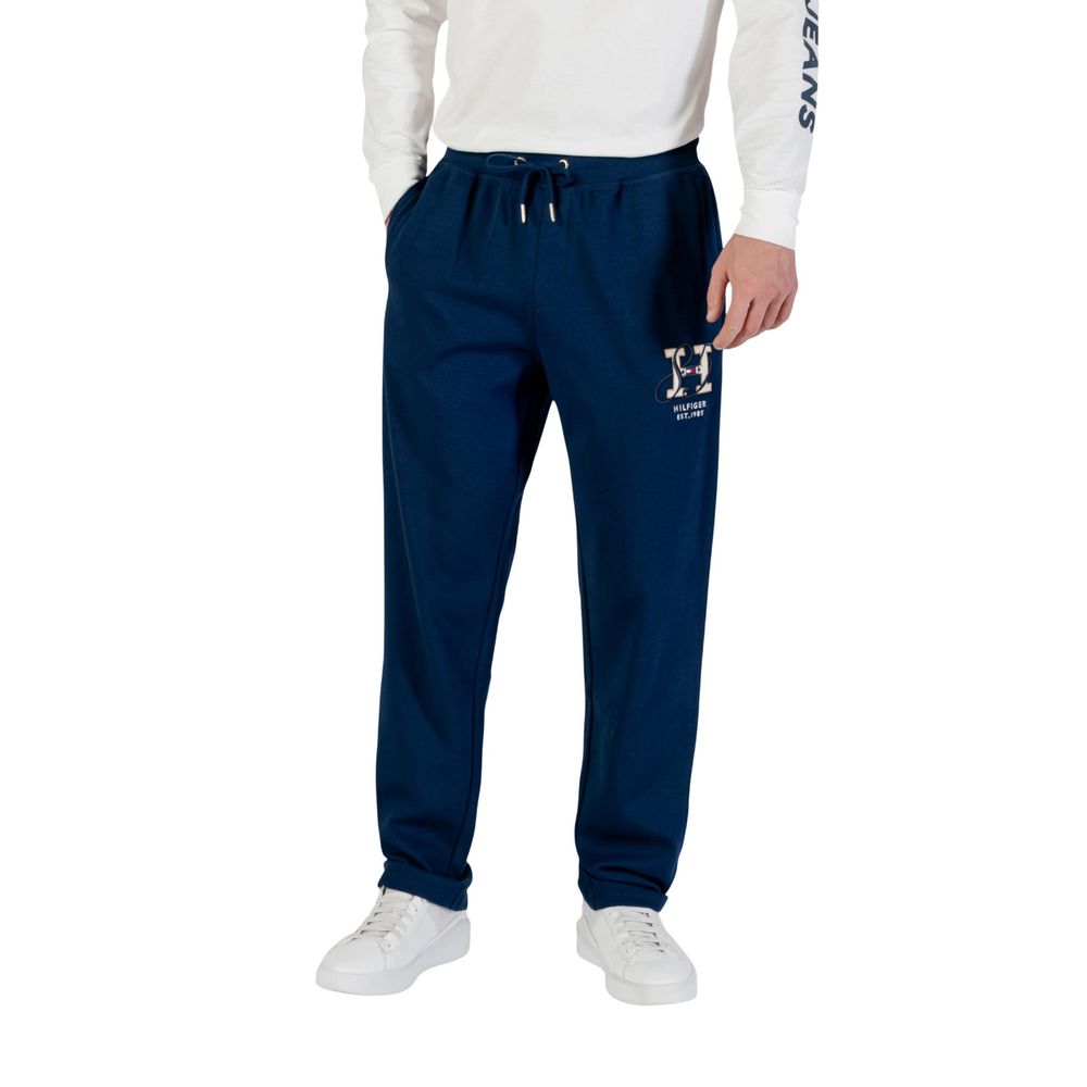 Pantalon de jogging Tommy Hilfiger en coton recyclé bleu