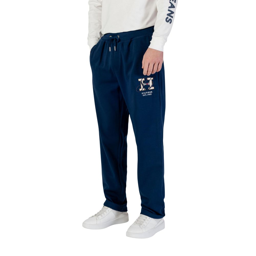 Pantalon de jogging Tommy Hilfiger en coton recyclé bleu