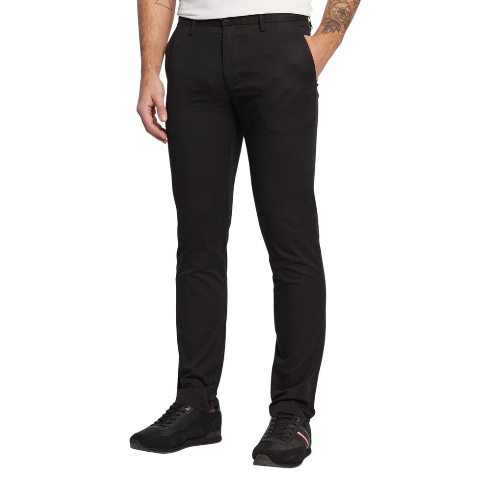 Pantalon slim en coton recyclé noir Tommy Hilfiger