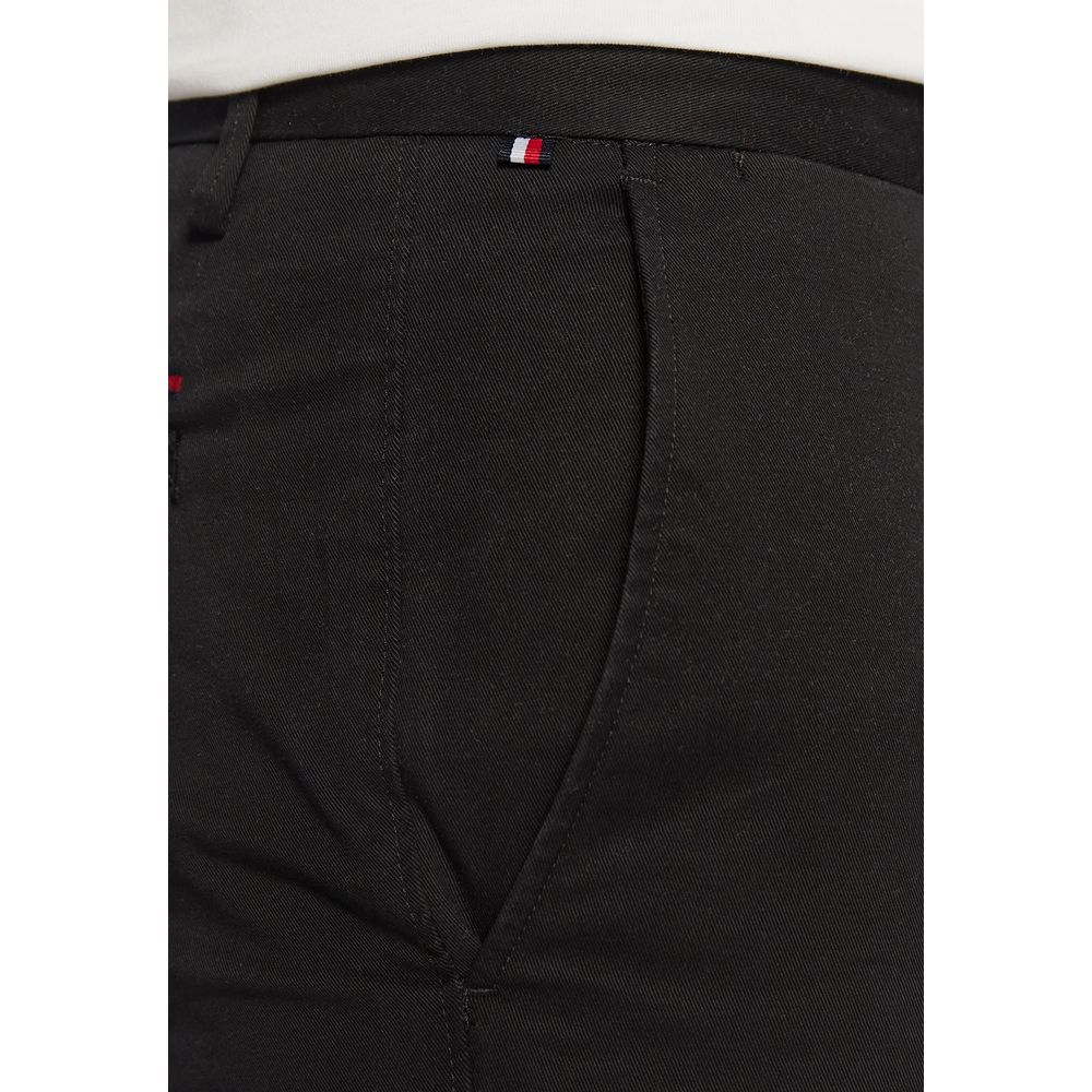 Pantalon slim en coton recyclé noir Tommy Hilfiger