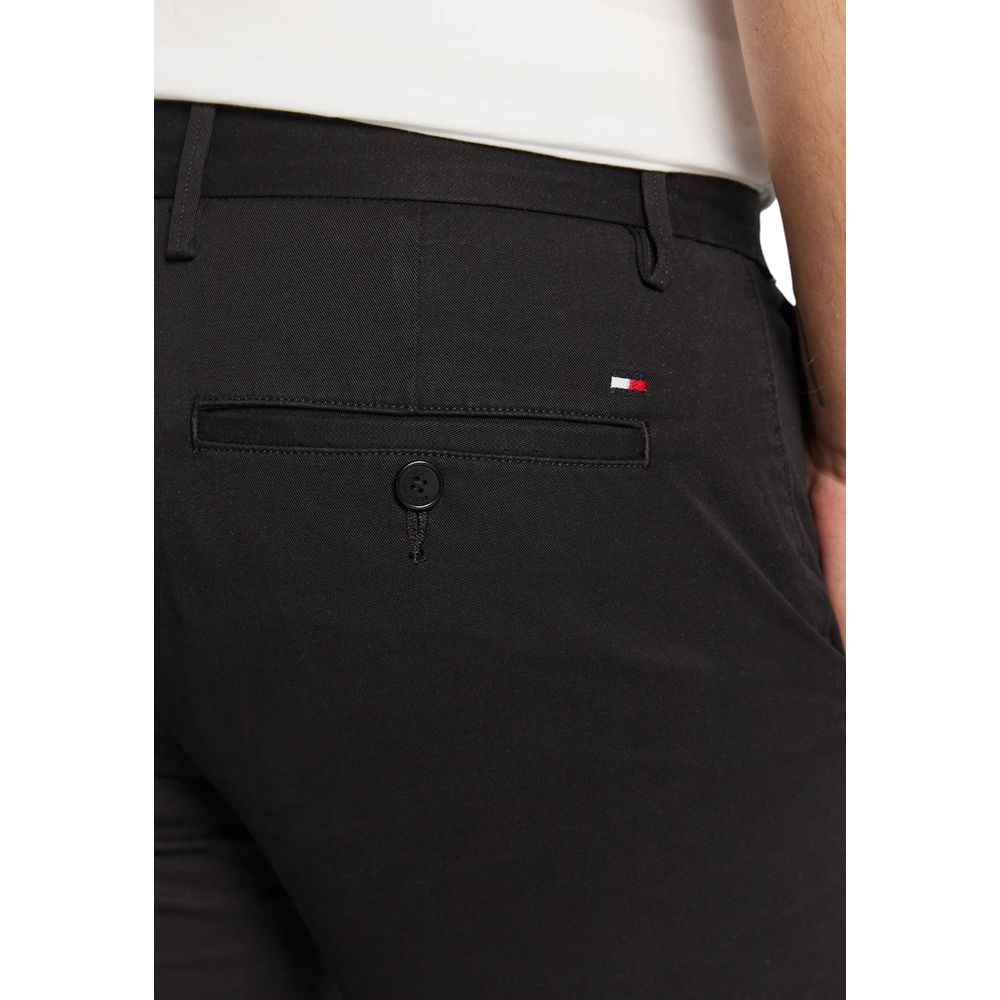 Pantalon slim en coton recyclé noir Tommy Hilfiger