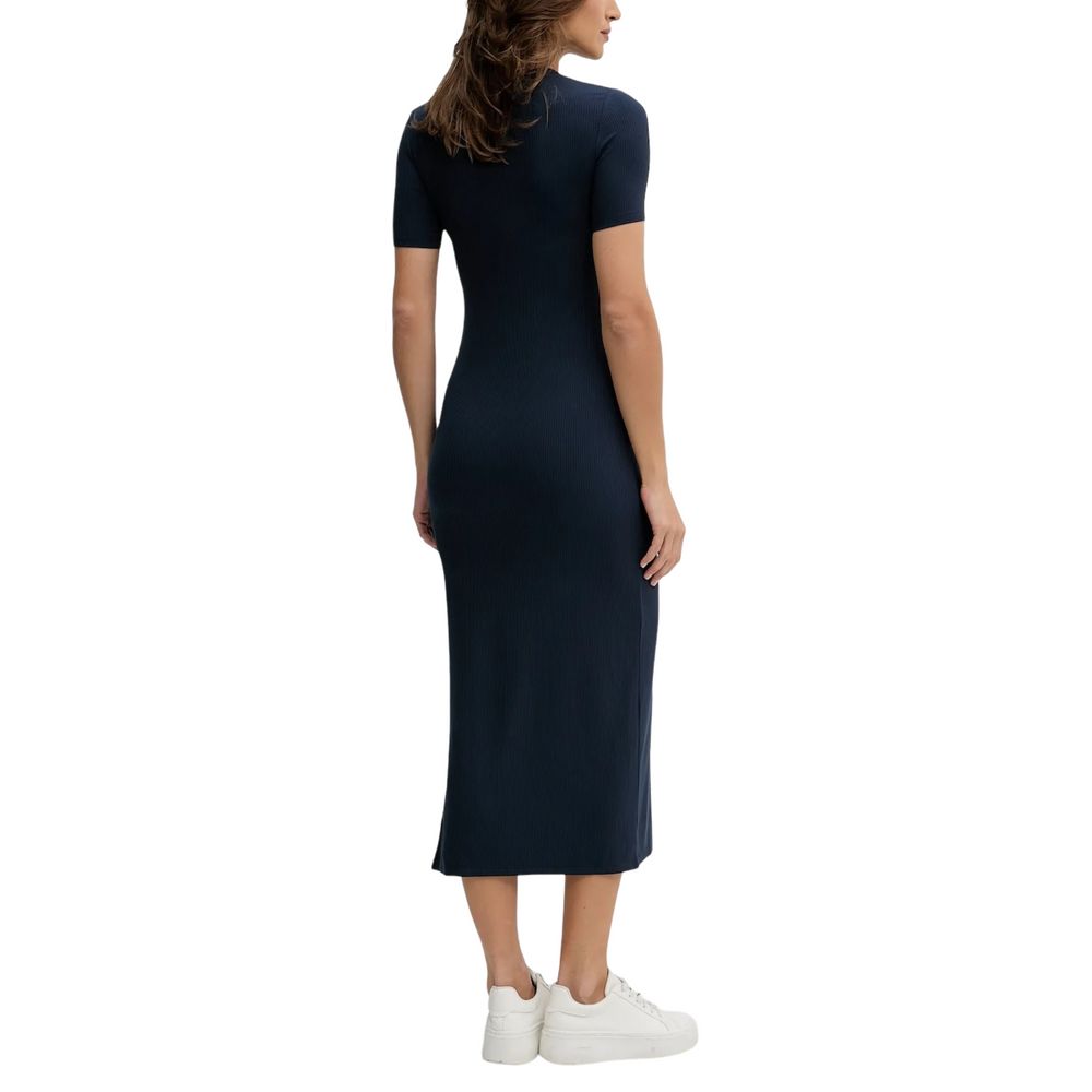 Calvin Klein Jeans Modal Rib Short Sleeve Long Dress