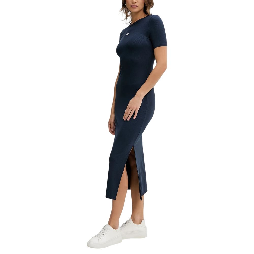 Calvin Klein Jeans Modal Rib Short Sleeve Long Dress