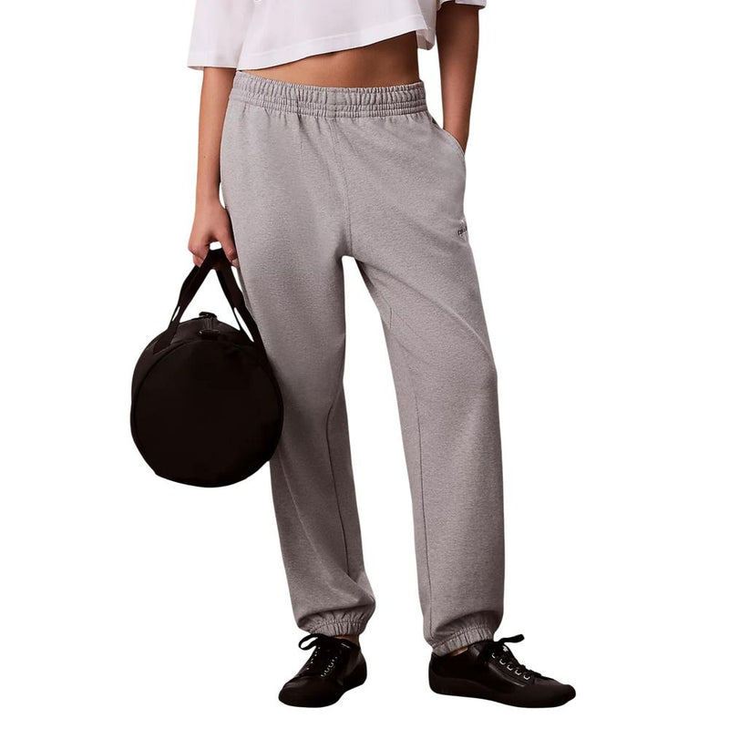 Calvin Klein Jeans Gray MONOLOGO FRENCH TERR Joggers for Women
