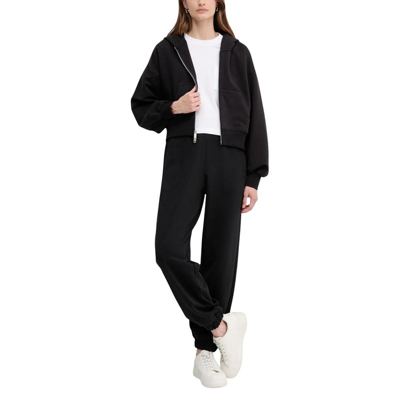 Calvin Klein Jeans Black Cotton Hoodie - A-FRENCH TERRY BADG LV047C216G
