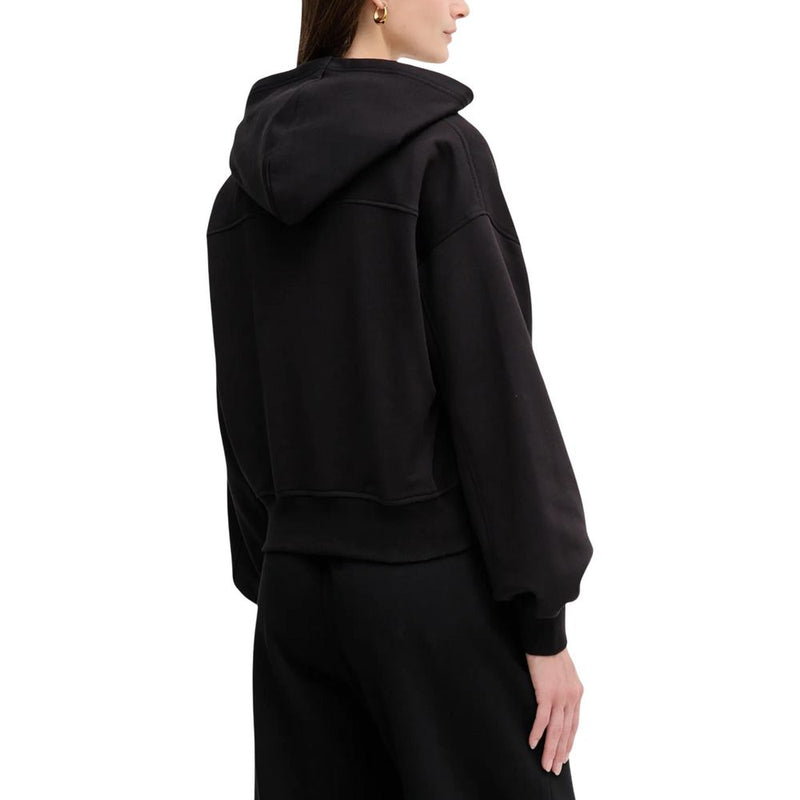 Calvin Klein Jeans Black Cotton Hoodie - A-FRENCH TERRY BADG LV047C216G