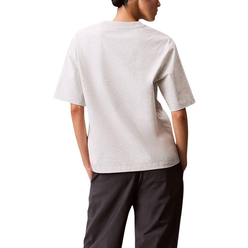T-shirt en coton gris Calvin Klein Jeans pour femmes