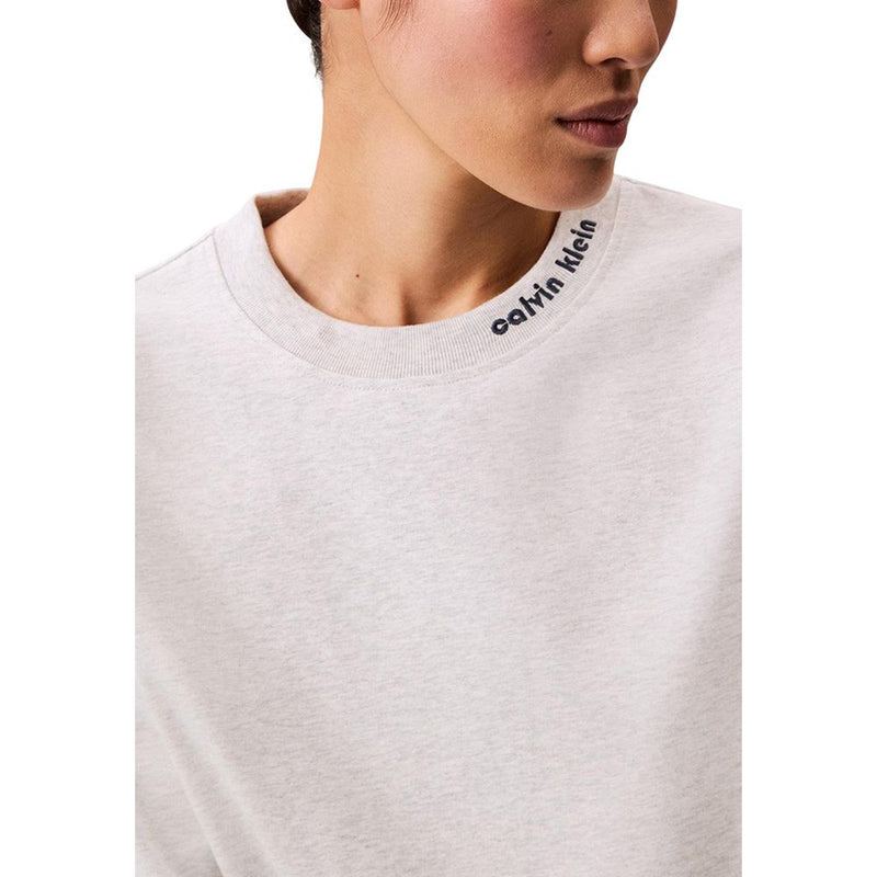 T-shirt en coton gris Calvin Klein Jeans pour femmes