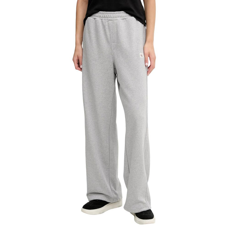 Calvin Klein Jeans A-FRENCH TERRY BADG LV047C249G Gray Joggers for Women