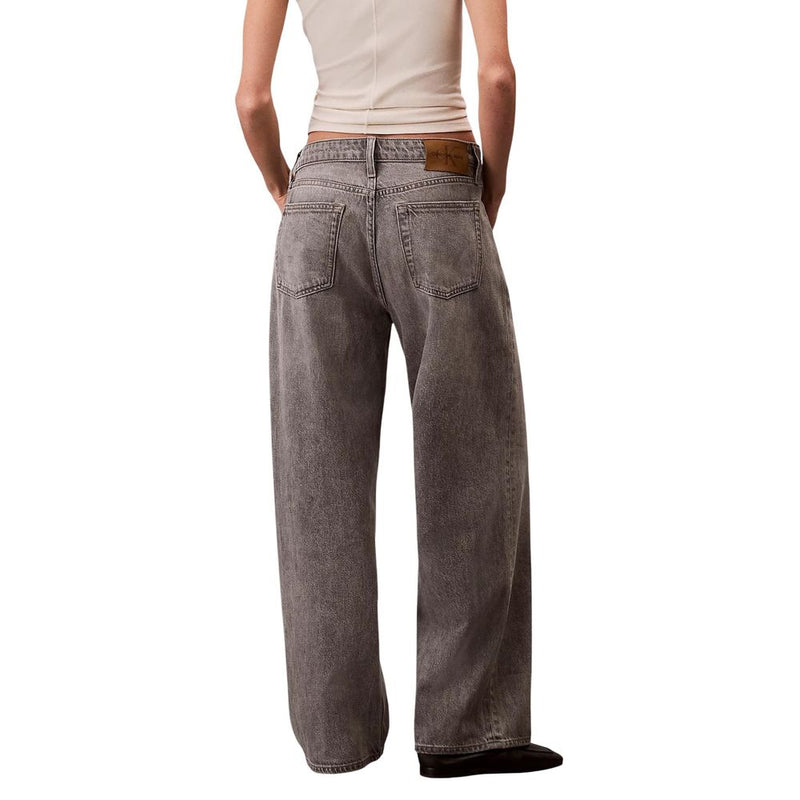 Calvin Klein Jeans Gray Low Rise Baggy Boyfriend Jeans for Women