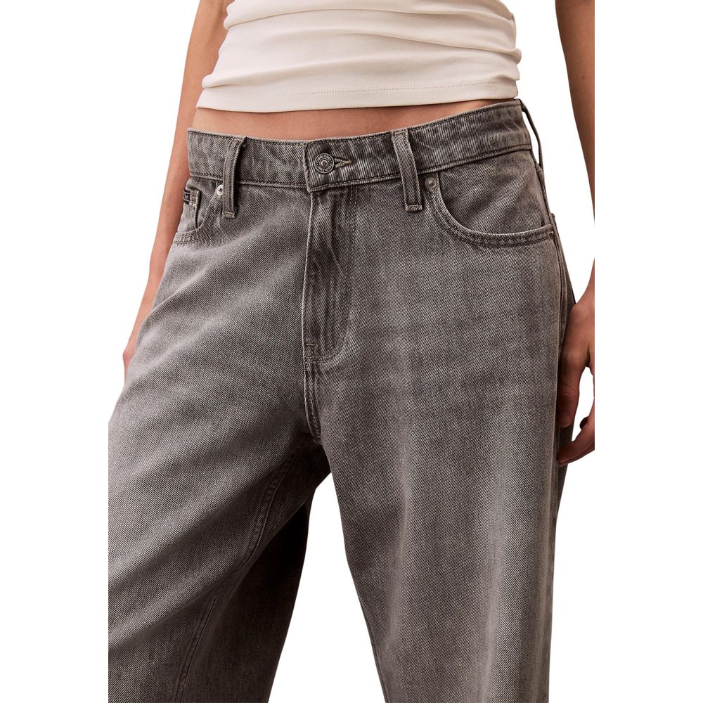 Calvin Klein Jeans Gray Low Rise Baggy Boyfriend Jeans for Women
