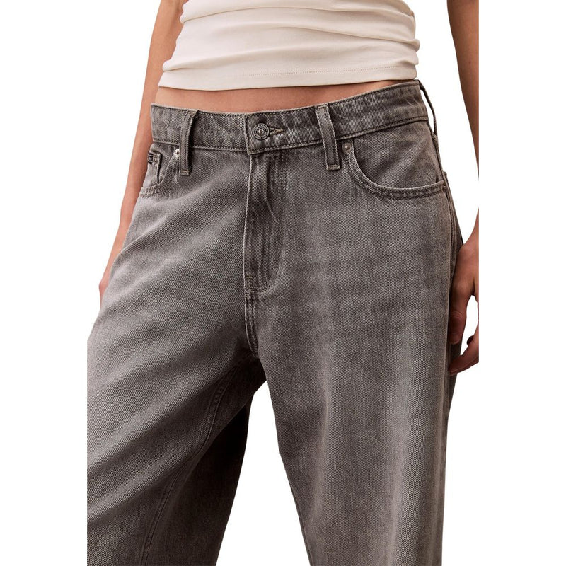 Calvin Klein Jeans Gray Low Rise Baggy Boyfriend Jeans for Women