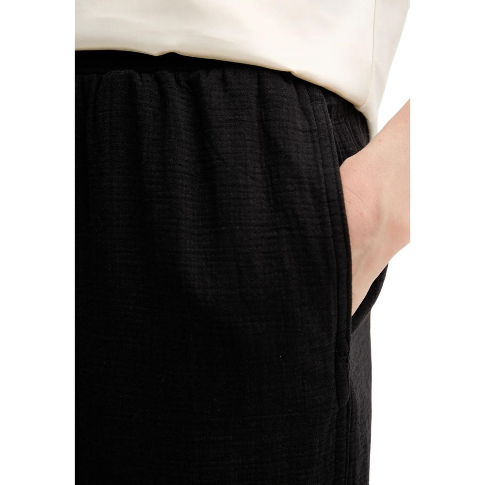 Calvin Klein Jeans Black Cotton Joggers for Women - Stylish Comfort