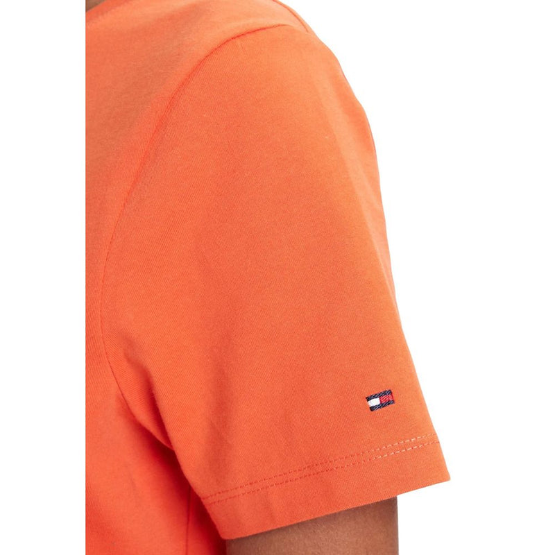 Tommy Hilfiger T-shirt Femme en Coton Recyclé Orange
