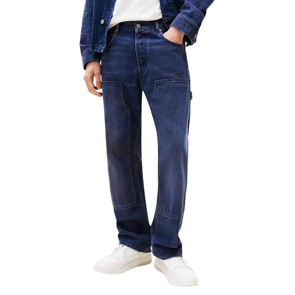 Tommy Hilfiger Jeans Jean Bleu en Coton Recyclé Coupe Décontractée