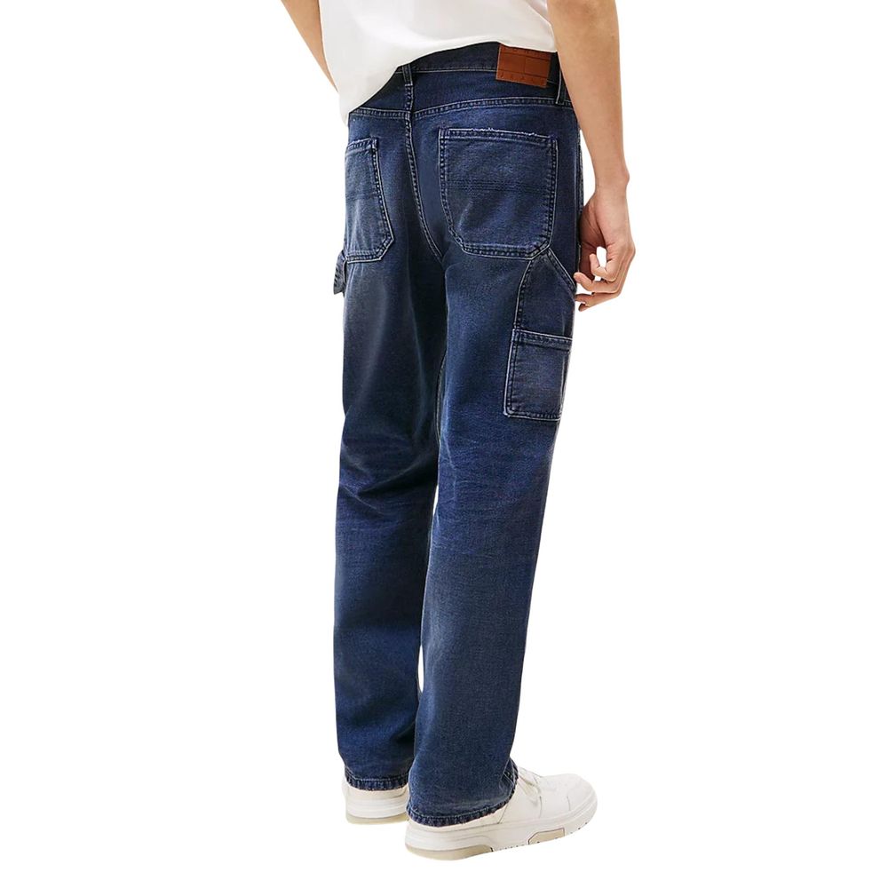 Tommy Hilfiger Jeans Jean Bleu en Coton Recyclé Coupe Décontractée