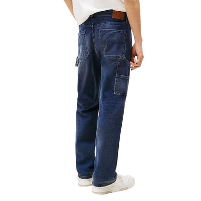 Tommy Hilfiger Jeans Jean Bleu en Coton Recyclé Coupe Décontractée