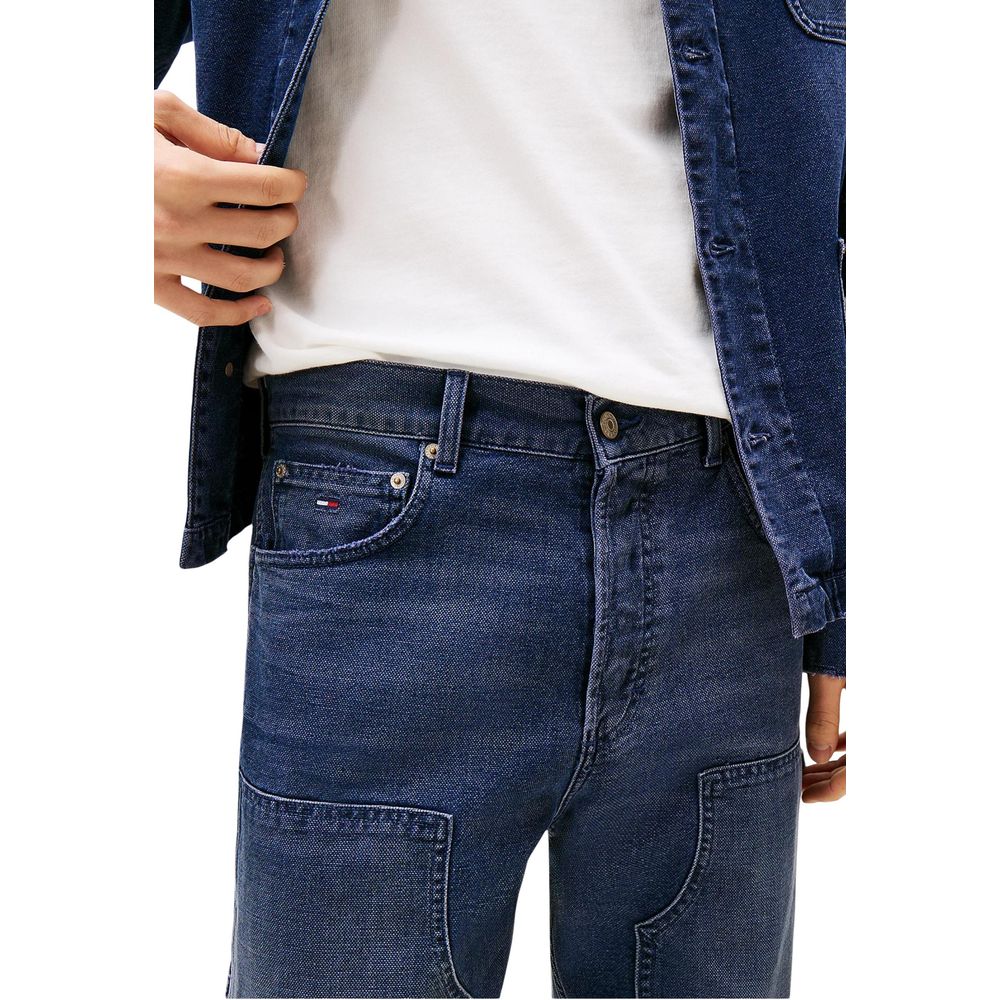 Tommy Hilfiger Jeans Jean Bleu en Coton Recyclé Coupe Décontractée