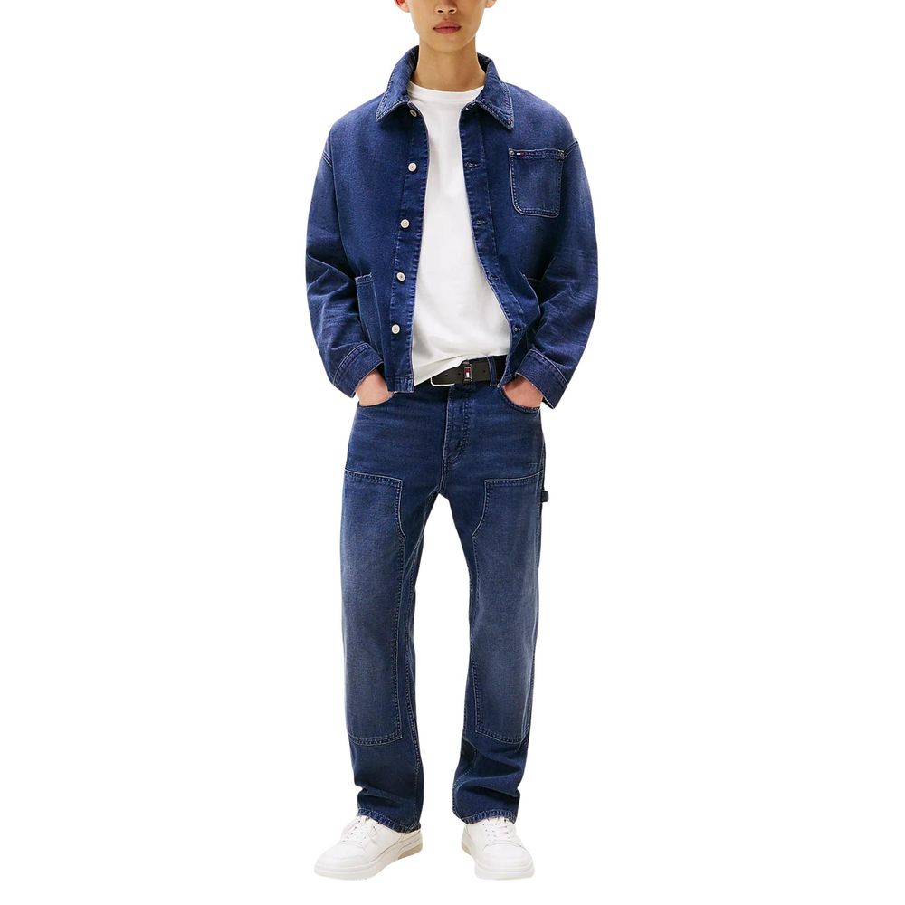 Tommy Hilfiger Jeans Jean Bleu en Coton Recyclé Coupe Décontractée