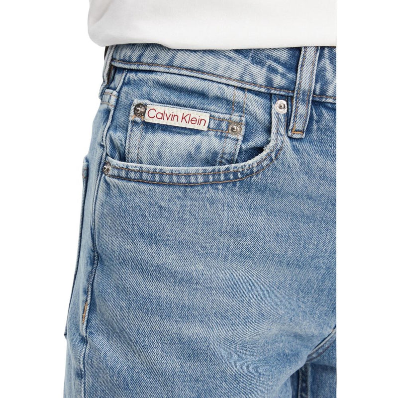 Calvin Klein Jeans Blue Recycled Cotton Mom Jeans for Women