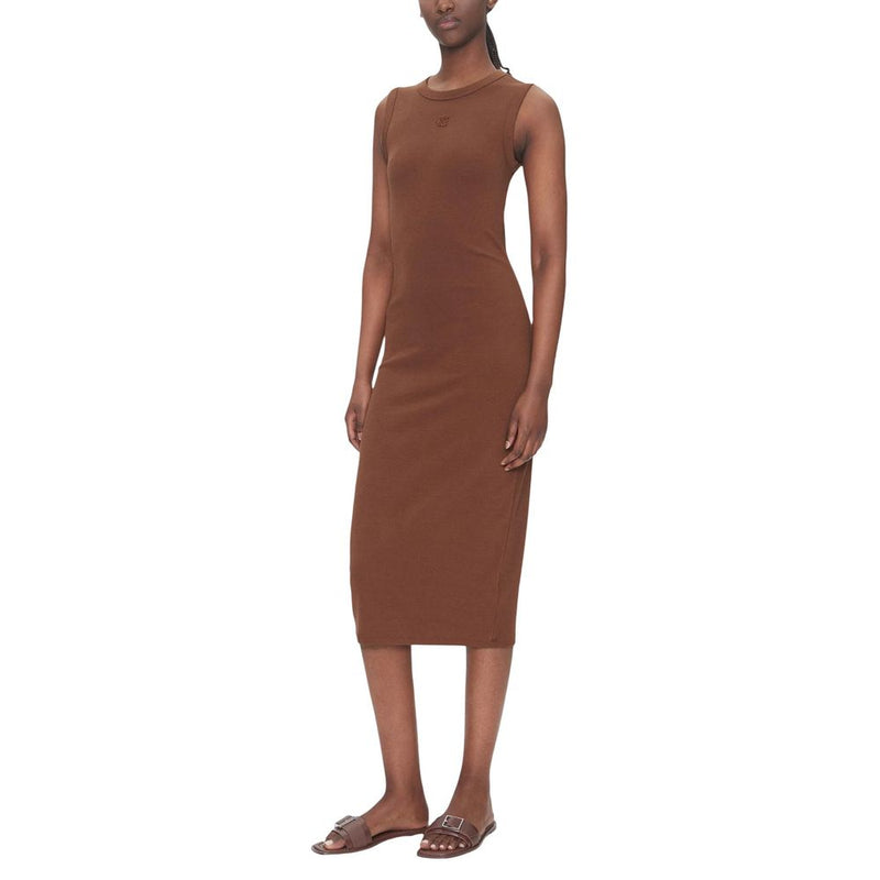 Calvin Klein Jeans SL CTN CONTOUR 1X1 R LV047C240G Brown Dress