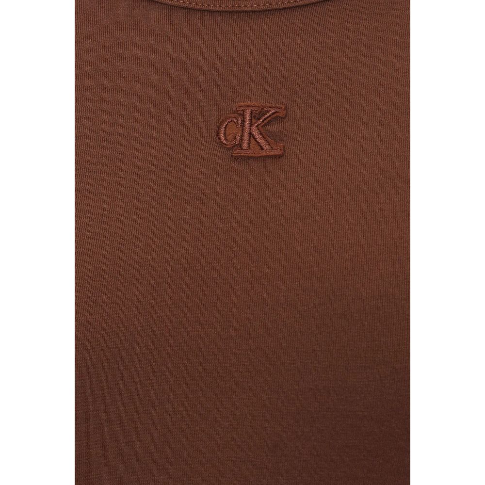 Calvin Klein Jeans SL CTN CONTOUR 1X1 R LV047C240G Brown Dress