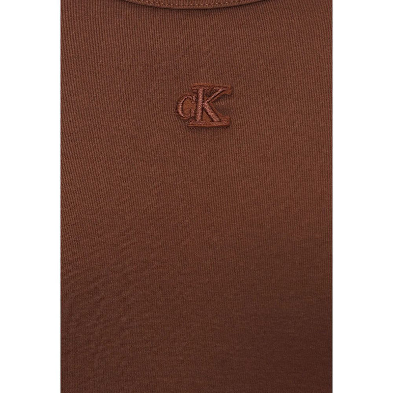 Calvin Klein Jeans SL CTN CONTOUR 1X1 R LV047C240G Brown Dress