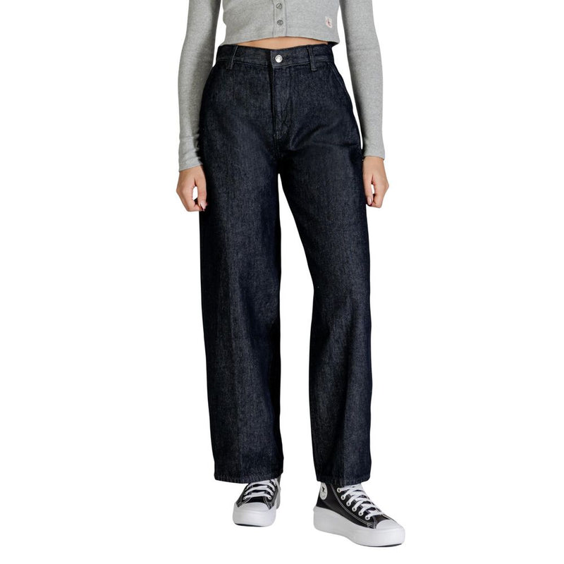 Calvin Klein Jeans Blue Cotton Bootcut Jeans for Women