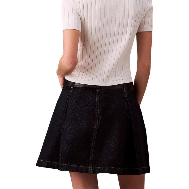 Calvin Klein Jeans Blue Cotton Mini Skirt - Stylish & Versatile