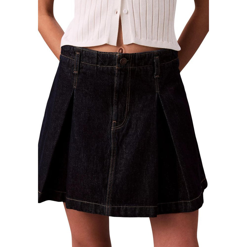 Calvin Klein Jeans Blue Cotton Mini Skirt - Stylish & Versatile