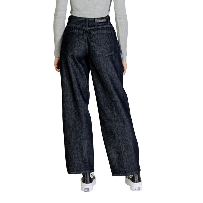 Calvin Klein Jeans Blue Cotton Bootcut Jeans for Women