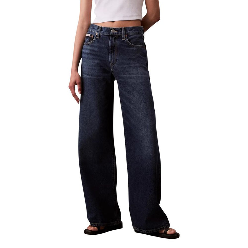 Calvin Klein Jeans Blue Recycled Cotton Bootcut Jeans for Women
