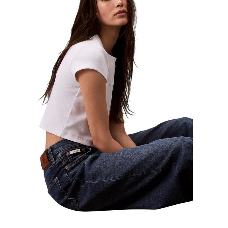 Calvin Klein Jeans Blue Recycled Cotton Bootcut Jeans for Women